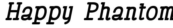 Happy Phantom font preview